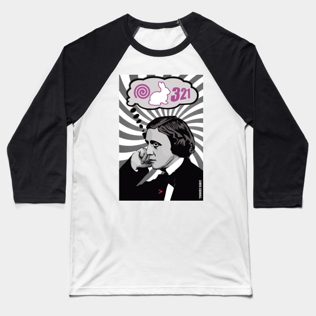 Lewis Carroll Baseball T-Shirt by Exile Kings 